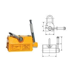 600Kg KRASNIC MANYETİK KALDIRICI