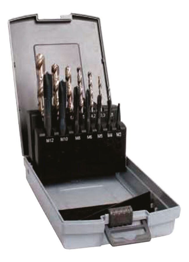 M3-M12 DÜZ MAKİNE KILAVUZ VE MATKAP SETİ HSS