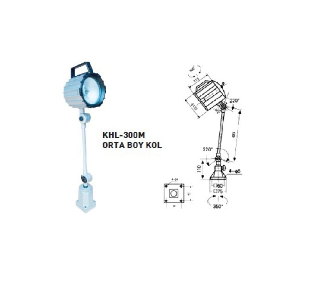 400mm KRASNIC TEK KOL ÇALISMA LAMBASI 24 VOLT