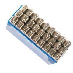 12mm MASUS ÇELİK HARF TAKIMI NİKEL KAPLI